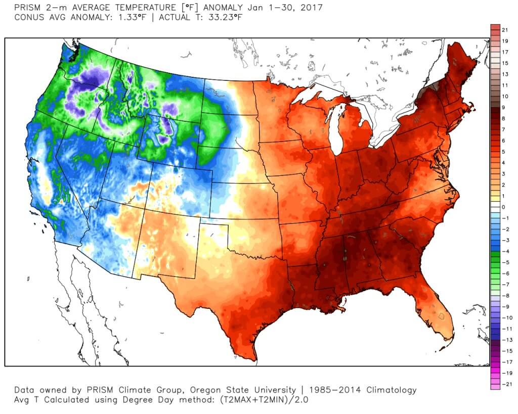 January 2017 was among the warmest on record in Vermont | The Charlotte ...