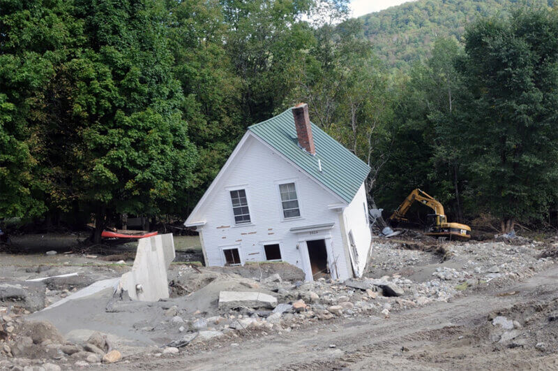 Photo by Staff Sgt. Jim Greenhill/National Guard.
The aftermath of Hurricane Irene in Pittsfield on Sept. 2, 2011.