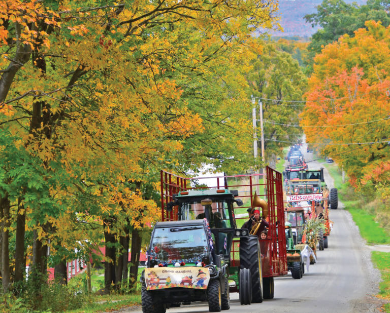 Tractor parade returns with colorful splash